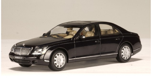 Details about   WOW EXTREMELY RARE Maybach 57 V12 2003 Black 1:43 Auto Art-Minichamps-W140--S600 