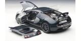 Bugatti Veyron 16.4 Super Sport Dark Blue / Silver White Doors 1:18 AUTOart 70939