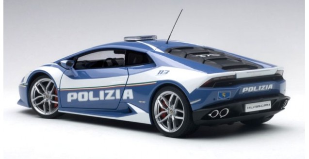 AUTOart 74609 Lamborghini Huracan LP610-4 Police 2014 Blue / White 1:18