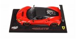 Ferrari 488 GTE 2017 Red Corsa 322 Carbon Roof Red with Case 1:18  BBR Models P18122CF1