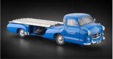 Mercedes-Benz Racing Car Transporter "The blue Wonder" 1954/55 REVISED EDITION Blue 1:18 CMC M-143