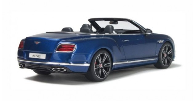 Bentley Continental GT v8s Cabriolet Azul 1:18 resin GT-Spirit nuevo con embalaje original gt076 