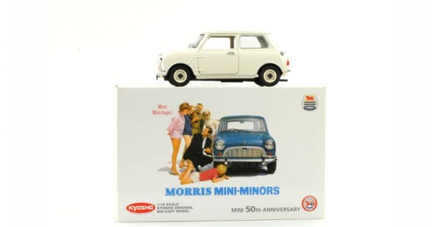 Kyosho 8105W Morris Mini Minor 1959 White 50Th Anniversary Edition