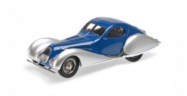 Minichamps 107117122 Talbot Lago T 150-C-SS Coupe 1937 Blue / Silver 1:18
