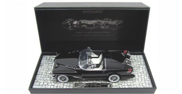 Minichamps 107141222 Buick Wildcat 2 Concept Car Year 1954 Black 1:18