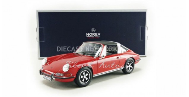 Norev 187634 Porsche 911 T Targa year 1971 red 1:18