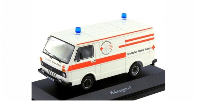 VW LT Transporter Red Cross Disaster Search Rescue White 1:43 Schuco 450368401